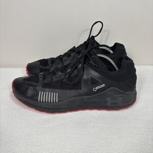 Under Armour Verge 2.0 Hiking Shoes Men's 11.5 Black Red Gore-Tex Michelin Tread